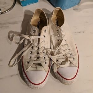 Mens White Converse All Star Low Top Chucks